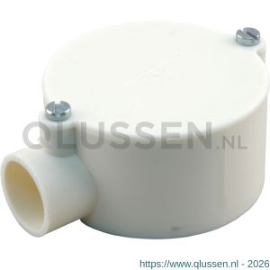 Attema lasdoos einddoos diameter 3/4 crème 01.476.01