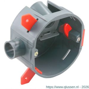 Attema inbouwdoos holle wand UHW40 diameter 5/8 grijs 01.476.08