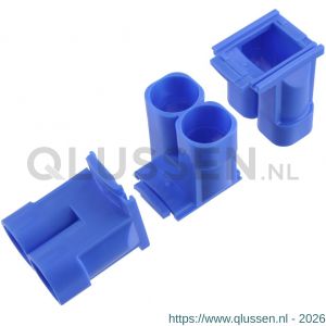 Haf spruitstuk multi 2x diameter 5-8-3-4 inch blauw set 3 stuks 01.477.31