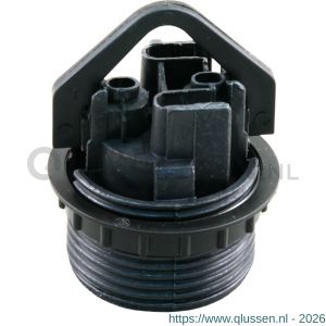 Q-Link schroefrandfitting E27 met ring maximaal 60 W zwart 01.580.85