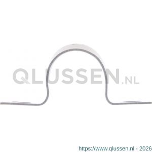 Q-Link zadel metaal voor installatiebuis 5/8 inch 16 mm met schroeven wit set 20 stuks 03.003.68