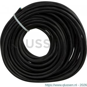 Q-Link rubber kabel glad 3x1.0 mm2 20 m zwart 03.006.96