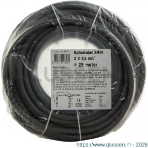 Q-Link buitenkabel XMVK 3x2.5 mm2 25 m grijs 03.007.41