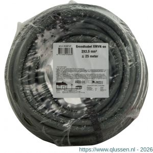 Q-Link grondkabel XMVK-AS 2x2.5 mm2 25 m grijs 03.007.47