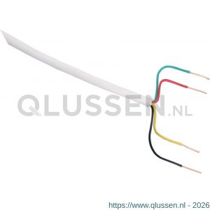 Q-Link telefoonkabel rond 4x0.5 mm2 25 m wit 03.030.27