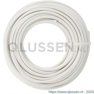 Q-Link huishoudsnoer plat belastbaar tot 1200 W 2x0.75 mm2 10 m wit 03.030.39