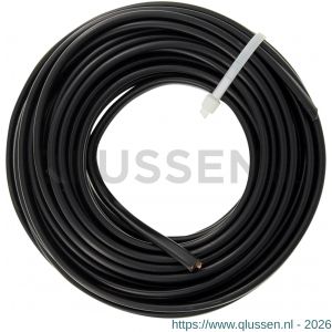 Q-Link huishoudsnoer plat belastbaar tot 1200 W 2x0.75 mm2 10 m zwart 03.030.41