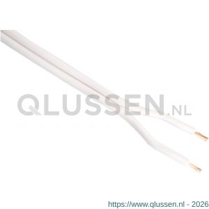 Q-Link tweelingsnoer zwakstroom tot 42 V 2x0,75 mm2 20 m wit 03.030.54