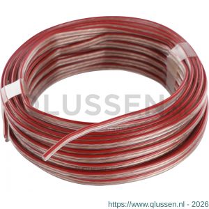 Q-Link tweelingsnoer zwakstroom tot 42 volt 2x0,75 mm2 10 m transparant 03.030.67