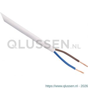 Q-Link huishoudsnoer VMVS belastbaar tot 1200 W 2x0.75 mm2 10 m wit 03.030.72