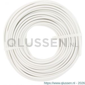 Q-Link huishoudsnoer plat belastbaar tot 1200 W 2x0.75 mm2 20 m wit 03.030.73