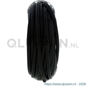 Q-Link huishoudsnoer plat belastbaar tot 1200 W 2x0.75 mm2 20 m zwart 03.030.75
