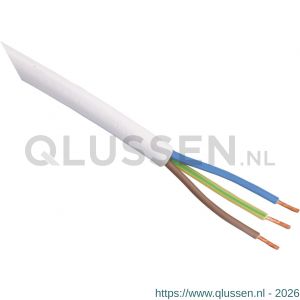 Q-Link huishoudsnoer VMVS belastbaar tot 1200 W 3x0.75 mm2 5 m wit 03.030.81