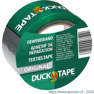 Duck textieltape 50 mm x 25 m grijs 20.501.03