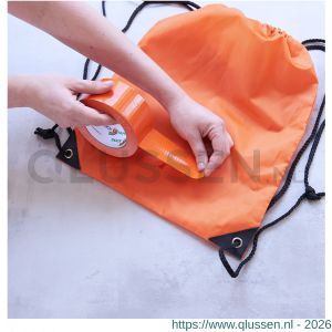 Duck textieltape 50 mm x 25 m oranje 20.501.06