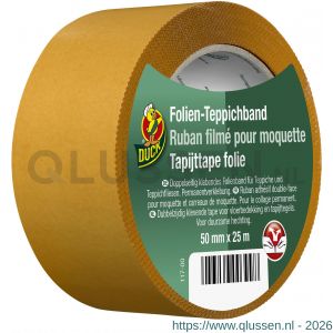 Duck tapijttape folie 50 mm x 25 m 20.501.64