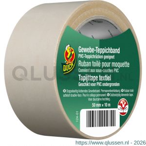 Duck tapijttape textiel 50 mm x 10 m 20.501.68