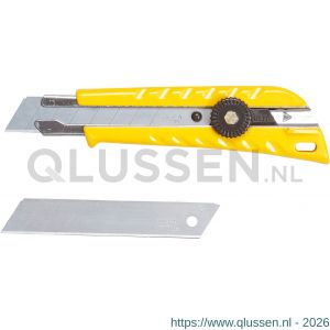 Olfa afbreekmes groot kunststof set l-1 18 mm met 2 reserve messen 20.800.09