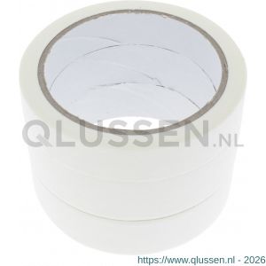 Budgetline afplakband universeel 2x 25 mm x 20 m en 1x 19 mm x 20 m set 3 stuks 21.470.03