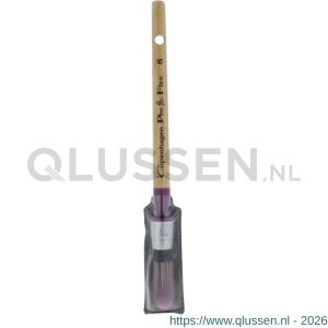 Copenhagen Pro Flex patentpuntkwast 5* maat 8 synthetisch haar FSC houten steel 23.100.08