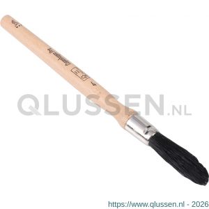Copenhagen Pro universeel patentkwast 3* maat 4 zwart Chinees varkenshaar FSC houten steel 23.104.04