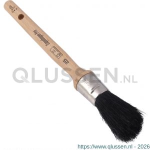 Copenhagen Pro universeel patentkwast 3* maat 10 zwart Chinees varkenshaar FSC houten steel 23.104.10