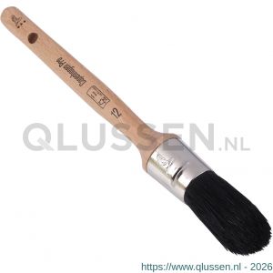 Copenhagen Pro universeel patentkwast 3* maat 12 zwart Chinees varkenshaar FSC houten steel 23.104.12