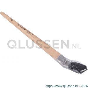 Copenhagen Pro Classic gebogen Lyonpenseel 5* maat 24 zwart Chinees varkenshaar FSC houten steel 23.125.24