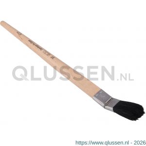 Copenhagen Pro Classic gebogen Lyonpenseel 5* maat 24 zwart Chinees varkenshaar FSC houten steel 23.125.24
