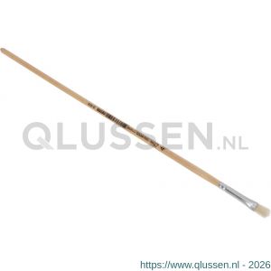 Copenhagen Pro platte Lyonpenseel maat 04 wit Chinees varkenshaar FSC gelakte houten steel 23.140.04