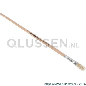 Copenhagen Pro platte Lyonpenseel maat 08 wit Chinees varkenshaar FSC ongelakte houten steel 23.141.08