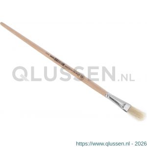 Copenhagen Pro platte Lyonpenseel maat 12 wit Chinees varkenshaar FSC ongelakte houten steel 23.141.12