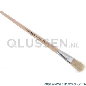 Copenhagen Pro platte Lyonpenseel maat 18 wit Chinees varkenshaar FSC ongelakte houten steel 23.141.18