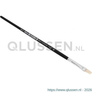 Copenhagen Pro universeel penseel maat 04 wit Chinees varkenshaar FSC zwart gelakte houten steel 23.144.04