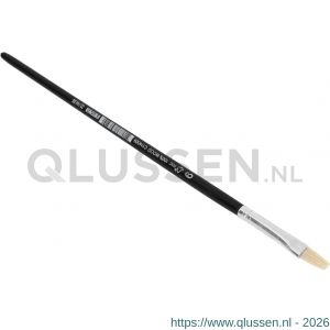 Copenhagen Pro universeel penseel maat 06 wit Chinees varkenshaar FSC zwart gelakte houten steel 23.144.06