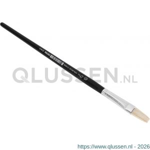 Copenhagen Pro universeel penseel maat 10 wit Chinees varkenshaar FSC zwart gelakte houten steel 23.144.10