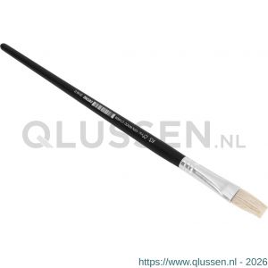 Copenhagen Pro universeel penseel maat 12 wit Chinees varkenshaar FSC zwart gelakte houten steel 23.144.12
