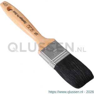 Copenhagen Pro Classic platte kwast 5* maat 1.5 zwart Chinees varkenshaar FSC houten steel 23.202.15