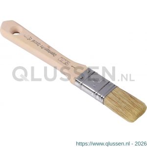 Copenhagen Pro 2 componenten platte kwast 5* maat 1 wit Chinees varkenshaar FSC houten steel 23.206.10
