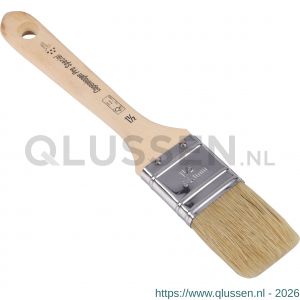 Copenhagen Pro 2 componenten platte kwast 5* maat 1.5 wit Chinees varkenshaar FSC houten steel 23.206.15