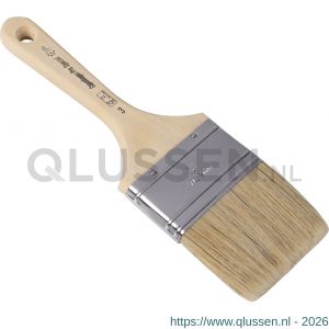 Copenhagen Pro 2 componenten platte kwast 5* maat 3 wit Chinees varkenshaar FSC houten steel 23.206.30