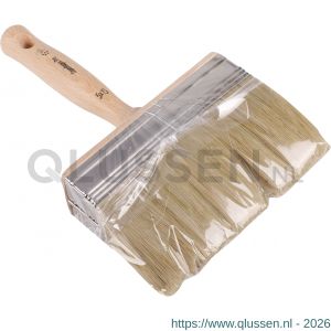 Copenhagen Pro classic blokwitter 5* maat 5x15 wit Chinees varkenshaar mix houten steel 23.231.55