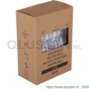 Copenhagen Pro Dualon muurverfroller 5* 12 cm 13 mm vacht dubbel dik set 4 stuks 23.300.04