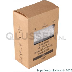 Copenhagen Pro FinGrey muurverfroller 5* 12 cm 10 mm vacht dubbel dik set 4 stuks 23.300.84