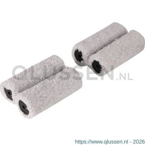 Copenhagen Pro FinGrey muurverfroller 5* 12 cm 10 mm vacht dubbel dik set 4 stuks 23.300.84
