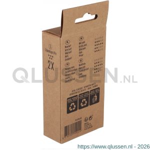 Copenhagen Pro nylon aflakroller 5* 10 cm 6 mm vacht set 2 stuks 23.310.03