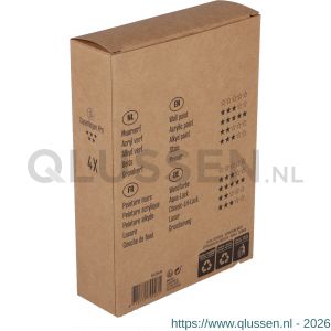 Copenhagen Pro nylon aflakroller 5* 12 cm 6 mm vacht dubbel dik set 4 stuks 23.310.04