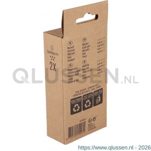 Copenhagen Pro nylon aflakroller 5* 10 cm 11 mm vacht set 2 stuks 23.310.13