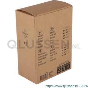 Copenhagen Pro nylon aflakroller 5* 12 cm 11 mm vacht dubbel dik set 4 stuks 23.310.14