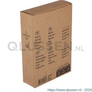 Copenhagen Pro microvezel aflakroller 5* 12 cm 9 mm vacht dubbel dik set 4 stuks 23.310.24